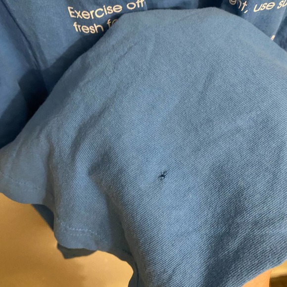 Sporty & Rich Athletic Club Tee Shirt Blue Size XL - Picture 7 of 7